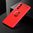 Ultra-thin Silicone Gel Soft Case Cover with Magnetic Finger Ring Stand for Vivo V20 SE