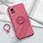 Ultra-thin Silicone Gel Soft Case Cover with Magnetic Finger Ring Stand for Vivo X60 5G