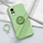 Ultra-thin Silicone Gel Soft Case Cover with Magnetic Finger Ring Stand for Vivo X60 5G