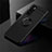 Ultra-thin Silicone Gel Soft Case Cover with Magnetic Finger Ring Stand for Vivo Y70 (2020) Black