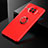Ultra-thin Silicone Gel Soft Case Cover with Magnetic Finger Ring Stand for Xiaomi Mi 10T Lite 5G Red