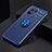 Ultra-thin Silicone Gel Soft Case Cover with Magnetic Finger Ring Stand for Xiaomi Mi 11 Pro 5G Blue