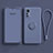 Ultra-thin Silicone Gel Soft Case Cover with Magnetic Finger Ring Stand for Xiaomi Mi 12 Pro 5G Lavender Gray