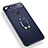 Ultra-thin Silicone Gel Soft Case Cover with Magnetic Finger Ring Stand for Xiaomi Mi 8 Lite Blue