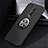 Ultra-thin Silicone Gel Soft Case Cover with Magnetic Finger Ring Stand for Xiaomi Mi 9T Black