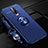 Ultra-thin Silicone Gel Soft Case Cover with Magnetic Finger Ring Stand for Xiaomi Poco X2 Blue
