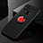 Ultra-thin Silicone Gel Soft Case Cover with Magnetic Finger Ring Stand for Xiaomi Redmi 9C