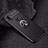 Ultra-thin Silicone Gel Soft Case Cover with Magnetic Finger Ring Stand for Xiaomi Redmi Note 7 Black