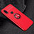 Ultra-thin Silicone Gel Soft Case Cover with Magnetic Finger Ring Stand for Xiaomi Redmi Note 7 Red