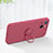 Ultra-thin Silicone Gel Soft Case Cover with Magnetic Finger Ring Stand G02 for Apple iPhone 14