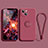 Ultra-thin Silicone Gel Soft Case Cover with Magnetic Finger Ring Stand G02 for Apple iPhone 14 Red