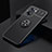 Ultra-thin Silicone Gel Soft Case Cover with Magnetic Finger Ring Stand JM2 for OnePlus Nord N20 SE Black