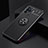 Ultra-thin Silicone Gel Soft Case Cover with Magnetic Finger Ring Stand JM2 for Oppo A94 4G