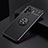 Ultra-thin Silicone Gel Soft Case Cover with Magnetic Finger Ring Stand JM2 for Oppo F19 Pro