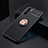 Ultra-thin Silicone Gel Soft Case Cover with Magnetic Finger Ring Stand JM2 for Oppo Reno6 5G