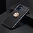 Ultra-thin Silicone Gel Soft Case Cover with Magnetic Finger Ring Stand JM2 for Oppo Reno7 5G
