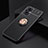 Ultra-thin Silicone Gel Soft Case Cover with Magnetic Finger Ring Stand JM2 for Oppo Reno7 Lite 5G