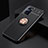 Ultra-thin Silicone Gel Soft Case Cover with Magnetic Finger Ring Stand JM2 for Realme 9i 4G