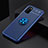 Ultra-thin Silicone Gel Soft Case Cover with Magnetic Finger Ring Stand JM2 for Samsung Galaxy A03s