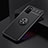 Ultra-thin Silicone Gel Soft Case Cover with Magnetic Finger Ring Stand JM2 for Samsung Galaxy A03s