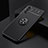Ultra-thin Silicone Gel Soft Case Cover with Magnetic Finger Ring Stand JM2 for Samsung Galaxy A13 5G Black