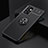 Ultra-thin Silicone Gel Soft Case Cover with Magnetic Finger Ring Stand JM2 for Samsung Galaxy A52 5G