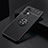 Ultra-thin Silicone Gel Soft Case Cover with Magnetic Finger Ring Stand JM2 for Samsung Galaxy A53 5G Black
