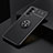 Ultra-thin Silicone Gel Soft Case Cover with Magnetic Finger Ring Stand JM2 for Samsung Galaxy M34 5G Black