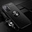 Ultra-thin Silicone Gel Soft Case Cover with Magnetic Finger Ring Stand JM3 for Oppo A76