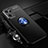 Ultra-thin Silicone Gel Soft Case Cover with Magnetic Finger Ring Stand JM3 for Oppo Reno7 5G