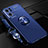 Ultra-thin Silicone Gel Soft Case Cover with Magnetic Finger Ring Stand JM3 for Oppo Reno7 Pro 5G