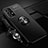 Ultra-thin Silicone Gel Soft Case Cover with Magnetic Finger Ring Stand JM3 for Samsung Galaxy A33 5G Black