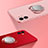 Ultra-thin Silicone Gel Soft Case Cover with Magnetic Finger Ring Stand N02 for Apple iPhone 12