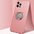 Ultra-thin Silicone Gel Soft Case Cover with Magnetic Finger Ring Stand N02 for Apple iPhone 12 Pro Max