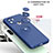 Ultra-thin Silicone Gel Soft Case Cover with Magnetic Finger Ring Stand QW1 for Xiaomi Redmi A1