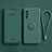 Ultra-thin Silicone Gel Soft Case Cover with Magnetic Finger Ring Stand S01 for OnePlus Nord N200 5G Green