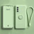 Ultra-thin Silicone Gel Soft Case Cover with Magnetic Finger Ring Stand S01 for OnePlus Nord N200 5G Matcha Green