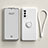 Ultra-thin Silicone Gel Soft Case Cover with Magnetic Finger Ring Stand S01 for OnePlus Nord N200 5G White