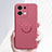 Ultra-thin Silicone Gel Soft Case Cover with Magnetic Finger Ring Stand S01 for Oppo Reno8 5G