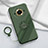 Ultra-thin Silicone Gel Soft Case Cover with Magnetic Finger Ring Stand S01 for Realme 11 Pro 5G Midnight Green