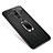 Ultra-thin Silicone Gel Soft Case Cover with Magnetic Finger Ring Stand S01 for Samsung Galaxy A6 Plus Black