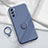 Ultra-thin Silicone Gel Soft Case Cover with Magnetic Finger Ring Stand S01 for Samsung Galaxy S20 FE 5G