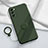 Ultra-thin Silicone Gel Soft Case Cover with Magnetic Finger Ring Stand S01 for Samsung Galaxy S20 FE 5G Midnight Green