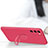 Ultra-thin Silicone Gel Soft Case Cover with Magnetic Finger Ring Stand S01 for Samsung Galaxy S20 Lite 5G