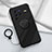 Ultra-thin Silicone Gel Soft Case Cover with Magnetic Finger Ring Stand S01 for Vivo X80 Pro 5G