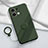 Ultra-thin Silicone Gel Soft Case Cover with Magnetic Finger Ring Stand S03 for Oppo Reno8 5G Midnight Green