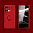 Ultra-thin Silicone Gel Soft Case Cover with Magnetic Finger Ring Stand S05 for Oppo Reno8 5G Red