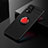 Ultra-thin Silicone Gel Soft Case Cover with Magnetic Finger Ring Stand SD1 for Vivo V20