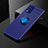 Ultra-thin Silicone Gel Soft Case Cover with Magnetic Finger Ring Stand SD1 for Vivo V20 Blue