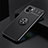 Ultra-thin Silicone Gel Soft Case Cover with Magnetic Finger Ring Stand SD1 for Xiaomi Redmi A1 Black